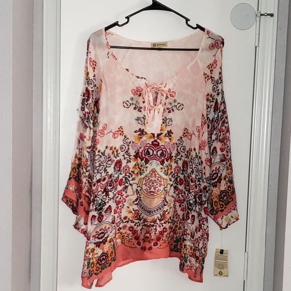 Democracy Tops - New with tags cold shoulder top